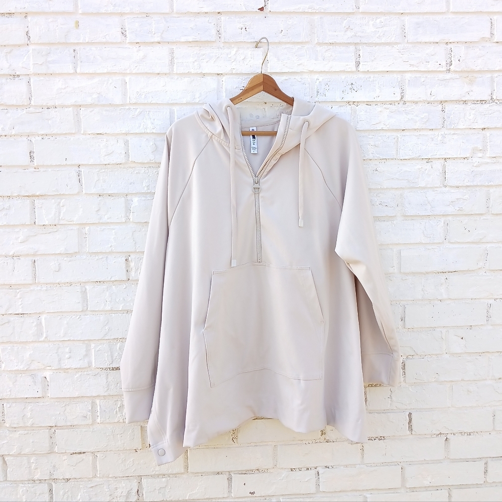 Athleta Glacier Poncho Hoodie Large - Picture 2 of 7